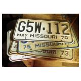 Vintage License Plates, Approx Qty 25