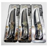 Camillus Game Boning Knives, Titanium Bonded, 5" Blade, NIB Qty 3
