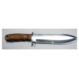 Frost Cutlery Fixed Blade Knife With 8-3/4" Blade And Nylon Sheath