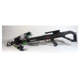 Killer Instinct Bone Collector 370 Crossbow With Rifle Scope With Lighted Red/Blue Crosshairs, Two Q
