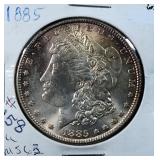 1885 Morgan Silver Dollar