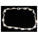 Tiffany & Co Elsa Peretti Sterling Silver 16 Bean Design Bracelet