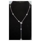 Tiffany & Co Sterling Silver Star Lariat Necklace