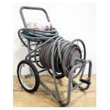 Industrial Hose Reel Cart, Model GWH4216L, With Manual And Gilmour Flexogen Hose, GreenThumb Spray N
