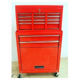 Tool Chest With 6 Drawer Top Tool Box With Side Handles And 2 Drawer Base With Lower Compartment On 