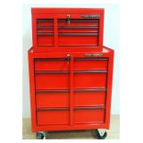 Kobalt Task Force Tool Chest With 3 Drawer Top Toolbox With Key, And 4 Drawer Base On Wheels, With K