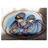 Collection Of P. Buckley Moss Society People Inspired Pins, Total Qty 8