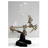 Precision Tools Including Helping Hand Magnifying Glass With Alligator Clips, Tweezer Set, Hook Set 