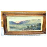 Three Images Of Landscape And Nautical Scenes Including River, Lighthouse And Mountains, Various Siz