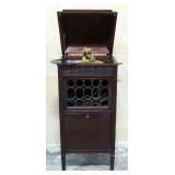 Antique Edison Floor Standing Phonograph Cabinet, Still Operates