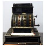 1909 National Cash Register Co NCR Bronze Cash Regster Model 420 SN#740450, Cleat Has Been Replaced