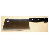 Village Blacksmith Cleaver With 8" Blade And J.A. Henckels International Cleaver With 6" Blade