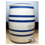 Robinson Ransbottom 4-Gallon Ceramic Crock With Lid And Spigot