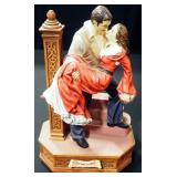 W. F. George Fine China Gone With The Wind Music Boxes (Qty 2) Numbered 8138D And 4522D, And 10" Hig