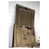 Architectural Salvage Stamped Tin Ceiling Tiles - 25" x 25" Qty 3 And 48" x 25" Qty 3
