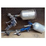 DevilBiss And Kremlin Gravity Fed Pneumatic Sprayers, Qty 2