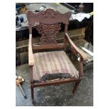 Antique Carved Back Captain