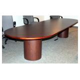 Large Executive Conference Table With Pedestal Bases - 29" x 144" x 48"