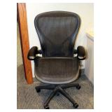 Herman Miller Fully Adjustable Rolling Desk Chair With Mesh Seat And Back, Model AE123AWC