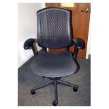 Herman Miller Fully Adjustable Rolling Desk Chair, Model CJ123AAFC, 29.5" W x 15.5" D x 43.5" H; And