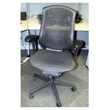 Herman Miller Fully Adjustable Rolling Desk Chair, Model CJ123AAFC, 29.5" W x 15.5" D x 43.5" H; And