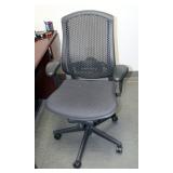 Herman Miller Fully Adjustable Rolling Desk Chair, Model CJ123AAFC, 29.5" W x 15.5" D x 43.5" H; And