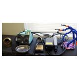 Weller WES51 Soldering Station, Electric Driver, Third Hand Soldering Holder, And More