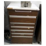 6 Drawer Storage Cabinet - 32" x 20.5" x 19"; Contents Include Hardware
