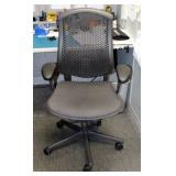 Herman Miller Fully Adjustable Rolling Desk Chair, Model CJ123AAFC, 29.5" W x 15.5" D x 43.5" H; And