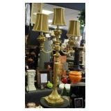 32" 3-Armed Gold Ornate Table Lamp