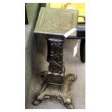 26.5" Decorative Cast Embossed Pedestal Stand