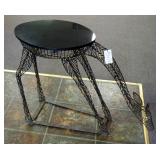 Austin Metal Giraffe Art Sculpture Table With Granite Top, 25.5" x 36" x 12"