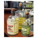 Decorative "Le Soleil Malines" And "Alibel" Bottles, Qty 3