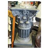 Decorative Cast Pedestal, 29" x 17" x 17"