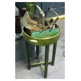 Bahama Table And Wood Handled Flower Baskets Qty 2