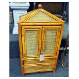 Wicker Willow 2-Drawer Wall Cabinet, 30" x 16" x 11"
