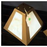 Lake Shore Studios Art Deco Stained Glass Shades, 10" x 8.5", Qty 2