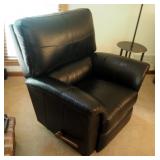 Lay-Z-Boy Contemporary Leather Recliner, 38" x 39.5" x 38"