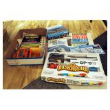 Bachmann HO Electric Train Set, Atlas 47 Piece HO Gauge Pier Set, Plan Books, And How-To Books