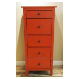 Solid Wood 5 Drawer Chest Of Drawers, 51.25" X 22.25" X 15.25
