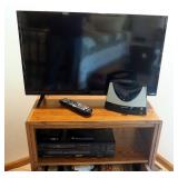 Vizio 32" Flat Screen TV Model D32H-C1, And Marantz Stereo/Video Cassette Recorder Model VR550, With