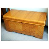 Vintage Montgomery Ward Cedar Water Fall Chest, 22" X 44" X 18.5"