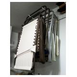 Folding Lawn Chairs Qty 3 And Folding Lounge Chair