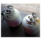 15 Pound Propane Tanks, Partially Full, Qty 2