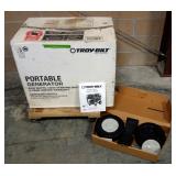 Troy-Bilt Portable Generator 6000 Watt With Wheel Attachments And Manual, In Box