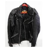 Harley Davidson Leather Jacket Size L Long