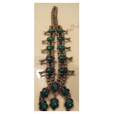 11" Sterling Silver Squash Blossom Necklace