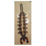 13" Sterling Silver Squash Blossom Necklace