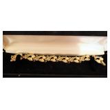 Gold Toned Bracelets QTY 3, 10 Karat Gold Necklace, And Gold Toned Necklace