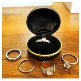 Silver Wedding Bands QTY 5